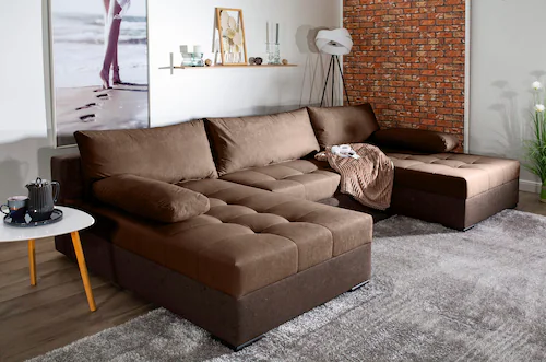 COLLECTION AB Wohnlandschaft "Josy", inkl. Bettfunktion, Bettkasten, mit 3 günstig online kaufen