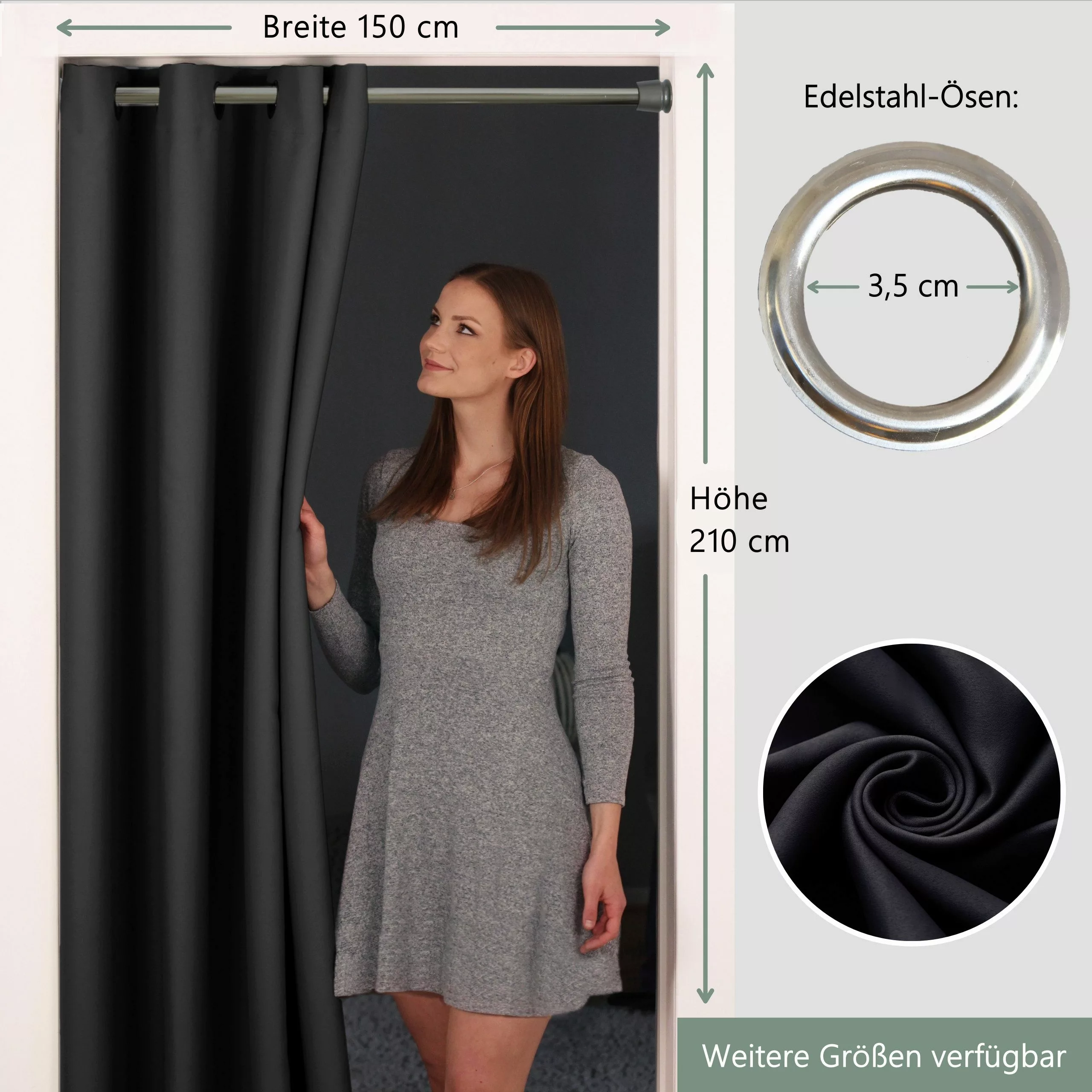 tinycurtains Türvorhang für alle gängigen Türgrößen, günstig online kaufen