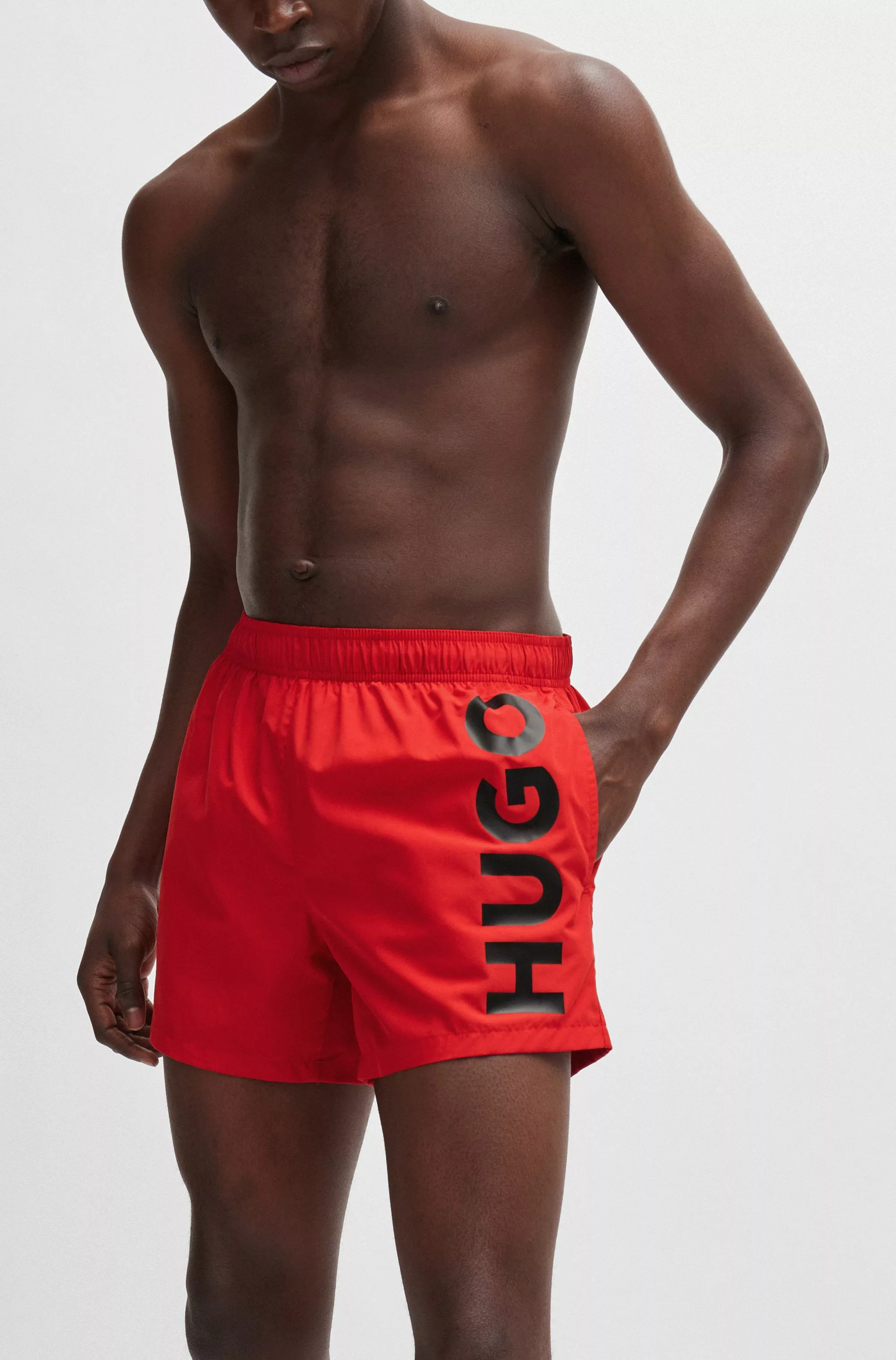 HUGO Underwear Badeshorts "ABAS", seitlich mit großem HUGO Logo-Print günstig online kaufen