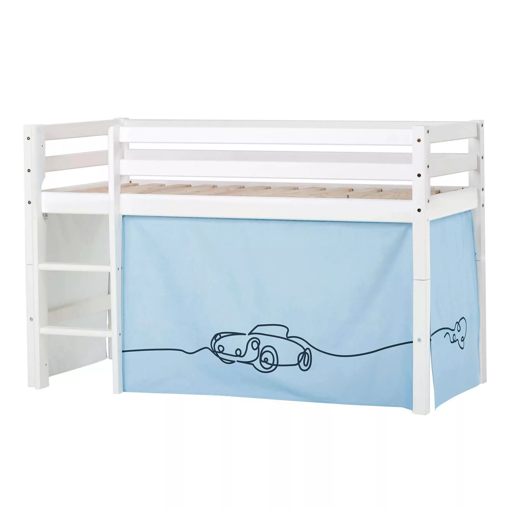 Hoppekids Hochbett »ECO Dream, Kinderbett, Spielbett, Halbhohes Bett aus Ma günstig online kaufen