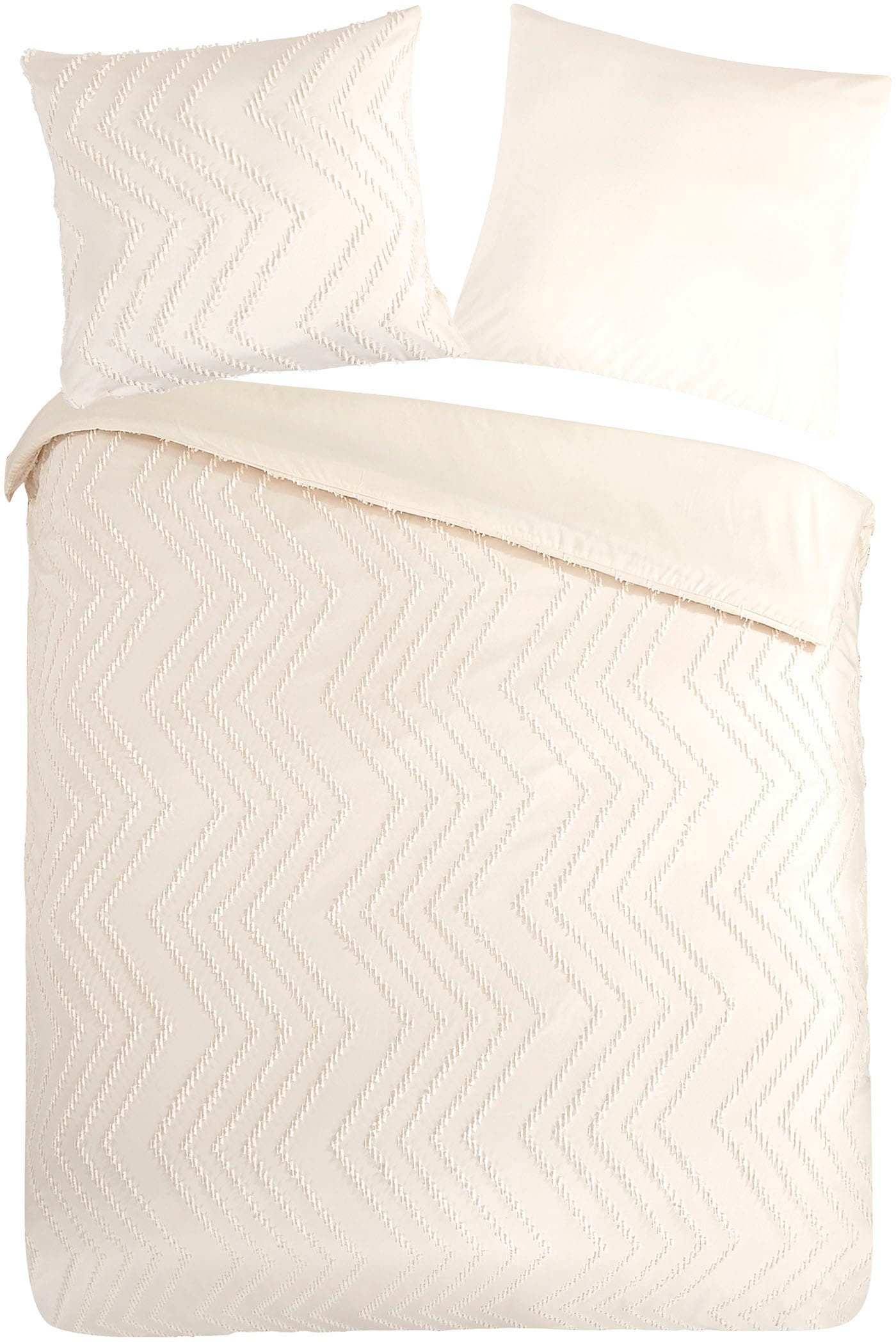 PURE luxury collection Bettwäsche »Zigzag«, Mikrofaser, 135x200, 2 Teilig, günstig online kaufen