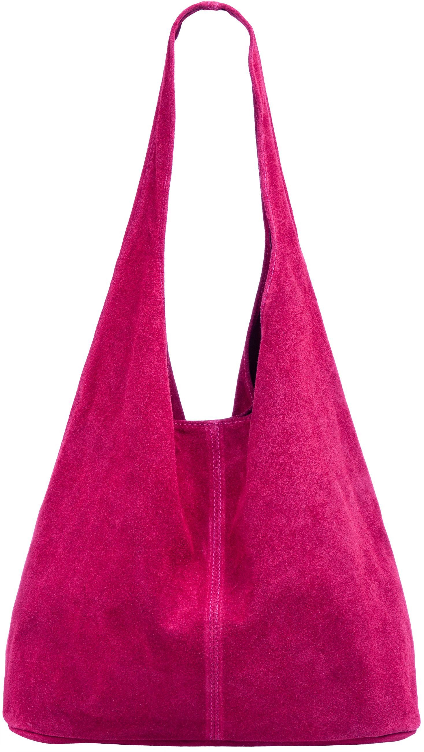 Caspar Schultertasche große Damen Wildleder Tasche günstig online kaufen
