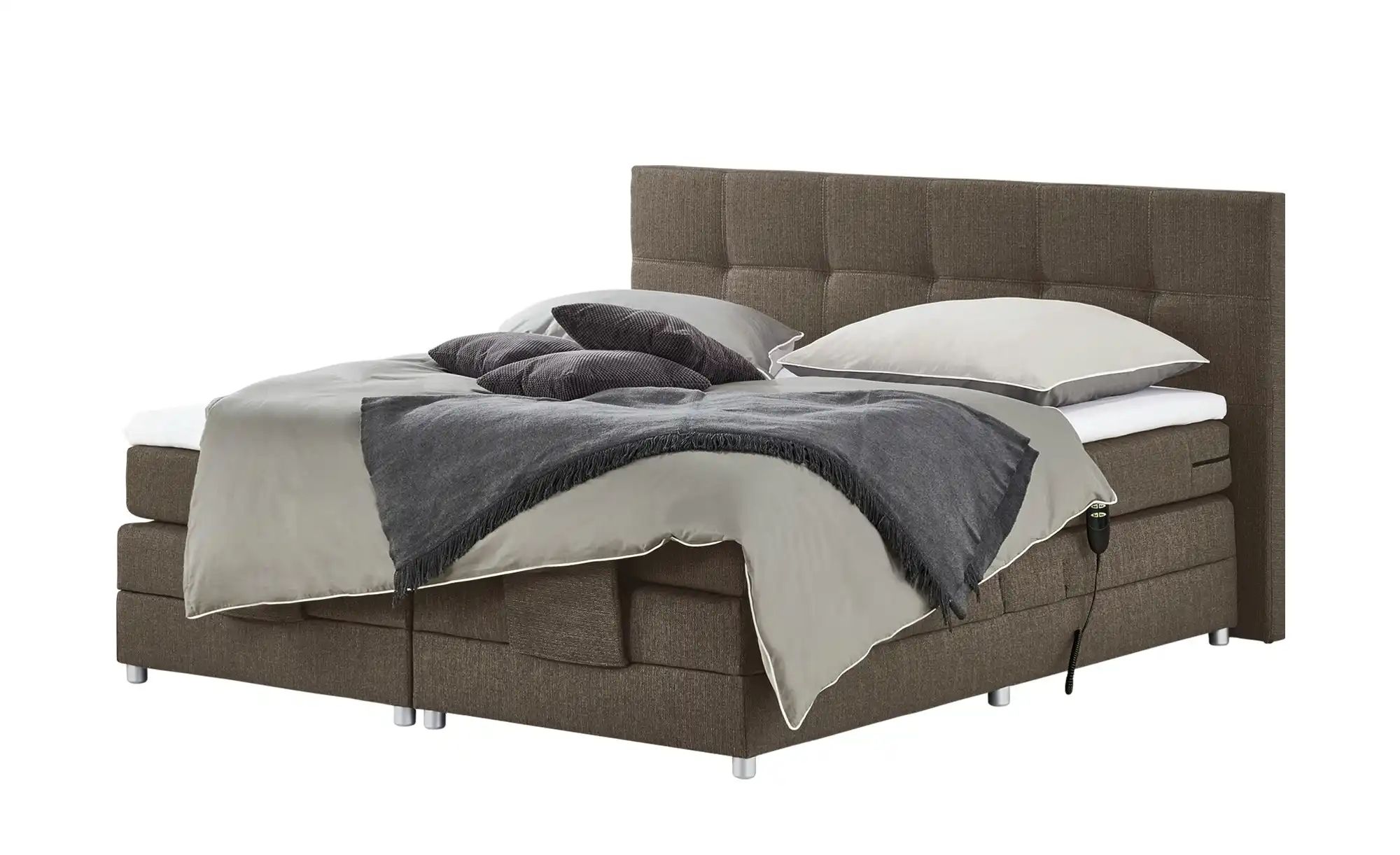 uno Motor-Boxspringbett   Manolo ¦ braun ¦ Maße (cm): B: 202 H: 112 Betten günstig online kaufen