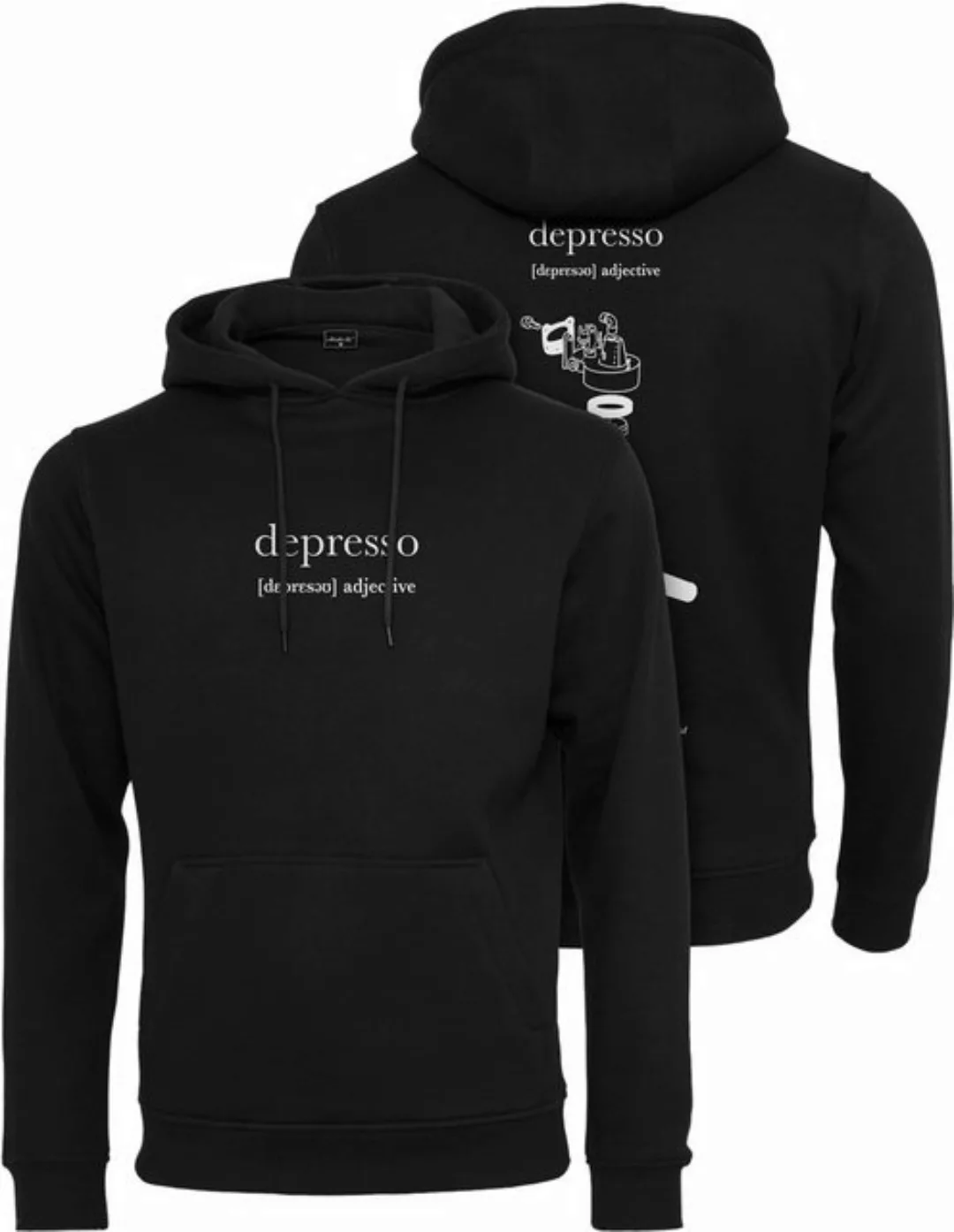 MisterTee Sweatshirt "MisterTee Herren Depresso Hoody" günstig online kaufen