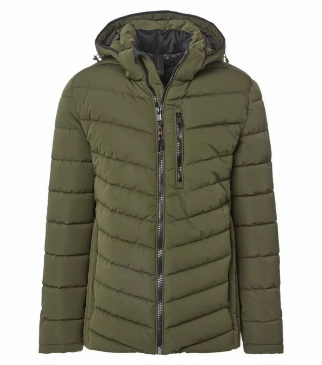 CASAMODA Steppjacke Outdoor Jacke gesteppt mit Kap, 336 grUEn günstig online kaufen