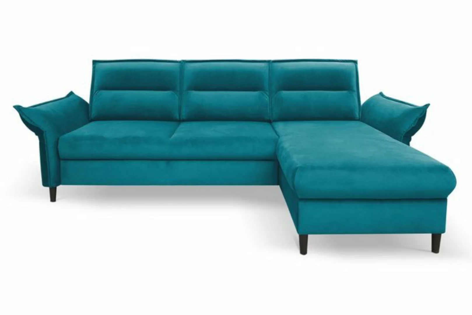 MOEBLO Ecksofa EMILIO, Eckcouch mit Bettfunktion Couch L-Form Polstergarnit günstig online kaufen