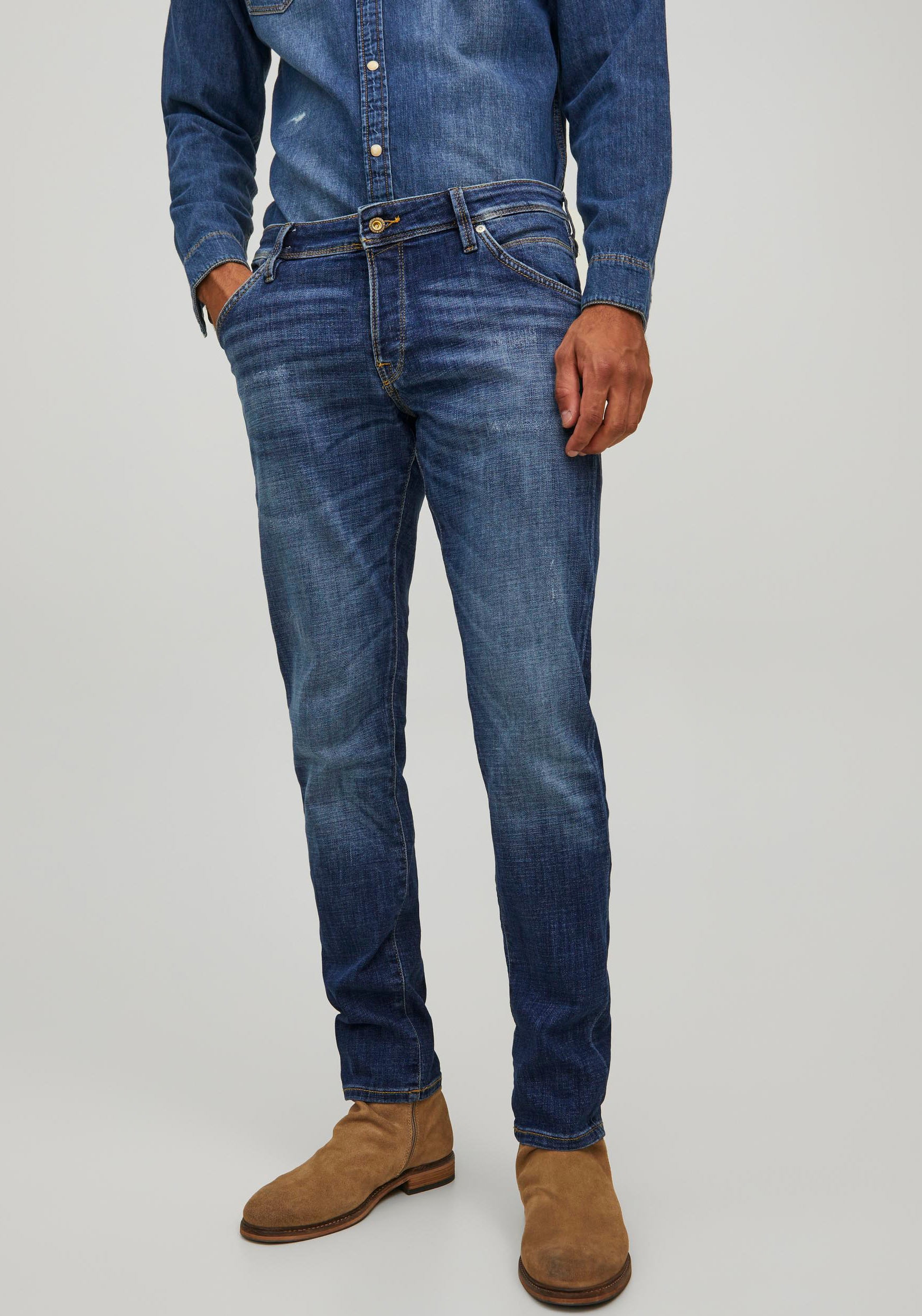 Jack & Jones Slim-fit-Jeans "JJIGLENN JJFOX JOS 047 50SPS" günstig online kaufen