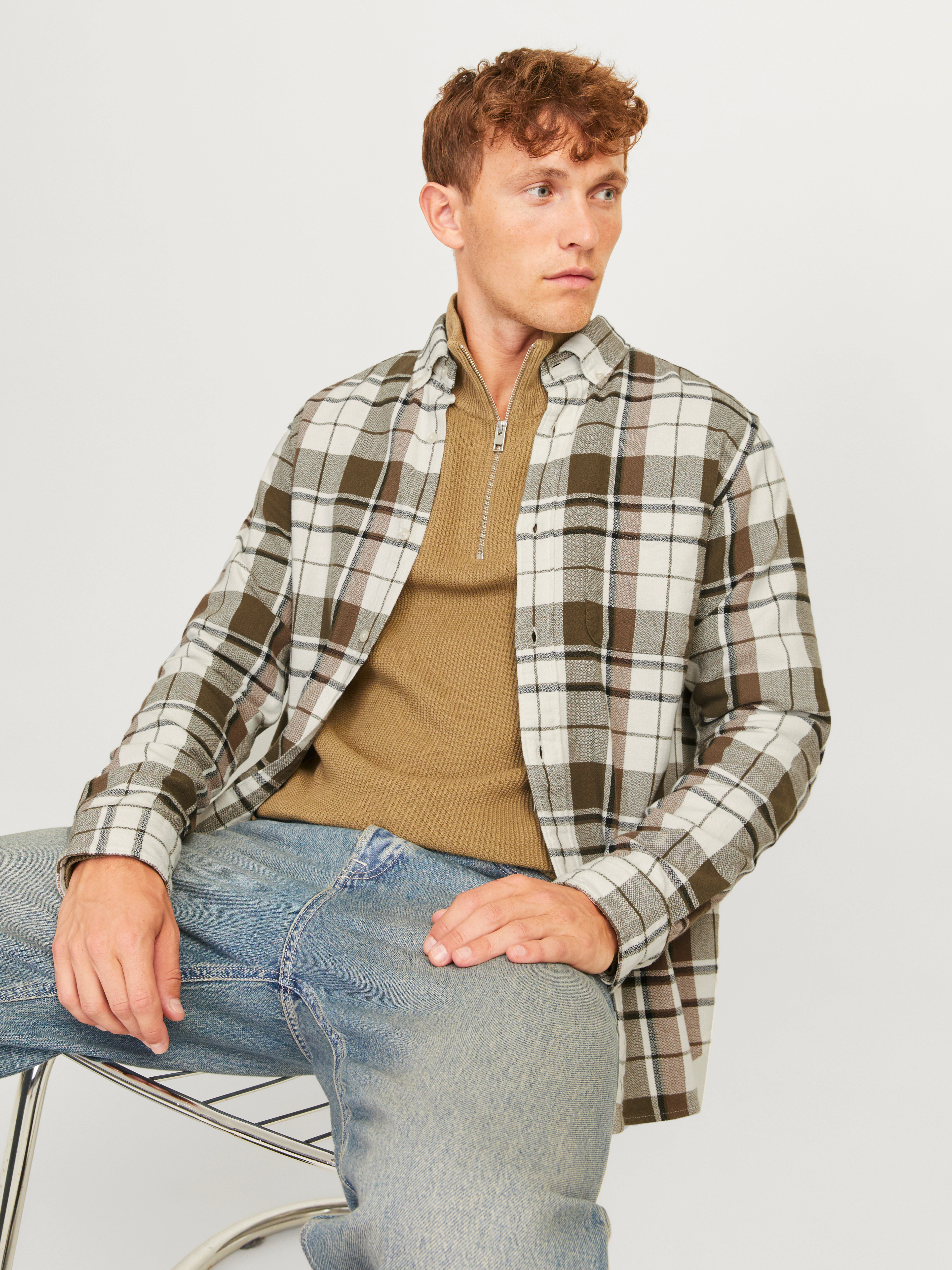 Jack & Jones Langarmhemd "JPRBLUBROOK CHECK STRUCTURE L/S SHIRT SN" günstig online kaufen