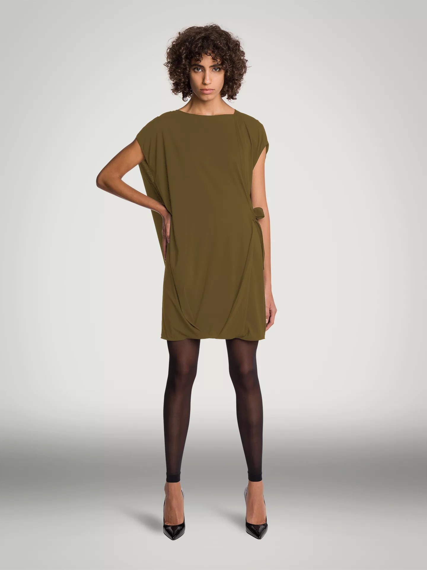 Wolford - Pure Cut Dress, Frau, earth green, Größe: S günstig online kaufen