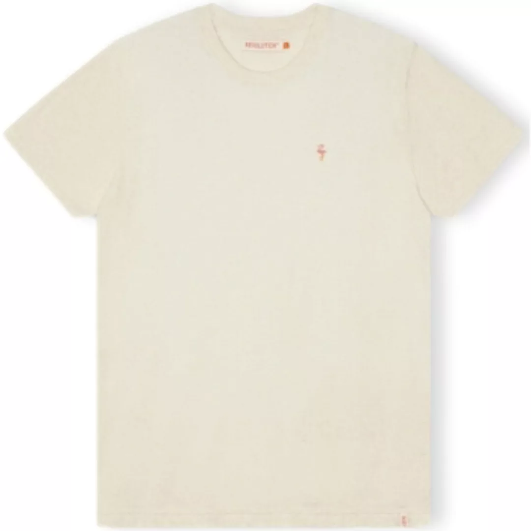 Revolution  T-Shirts & Poloshirts T-Shirt Regular 1364 FLA - Off White/Mel günstig online kaufen