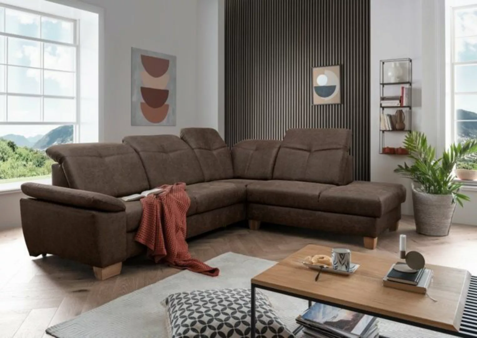 Myhomelando Ecksofa Manhattan, mit Schlaffunktion, Bettkasten, verstellbare günstig online kaufen