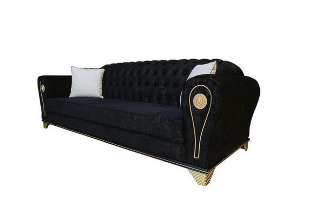 Xlmoebel Sofa Hochwertige Chesterfield-Sofagarnitur 3+3+1 Couch Polstermöbe günstig online kaufen