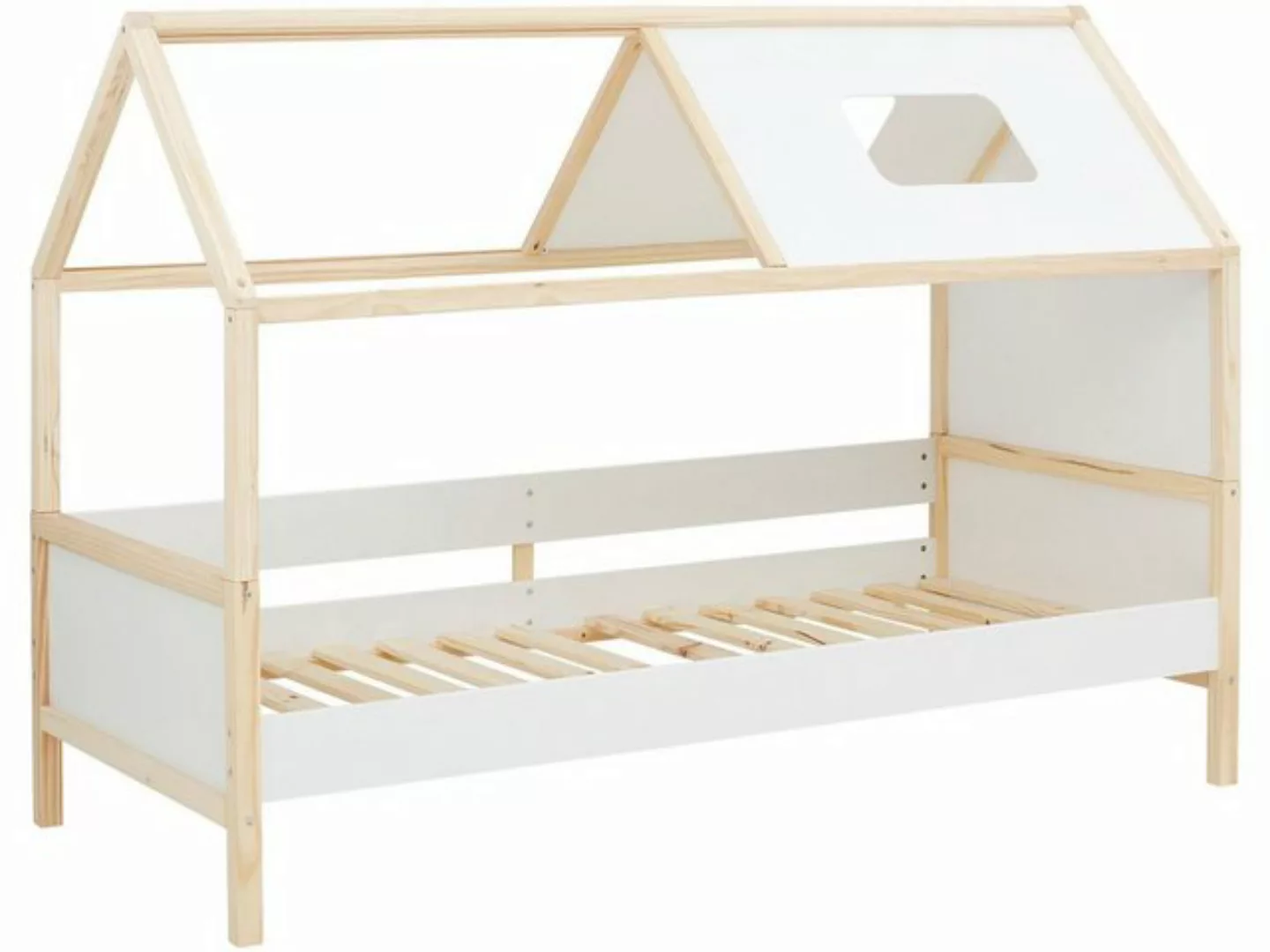 loft24 Hausbett Bob, Hausbett aus Kiefer Massivholz, Liegefläche 90x200 cm, günstig online kaufen