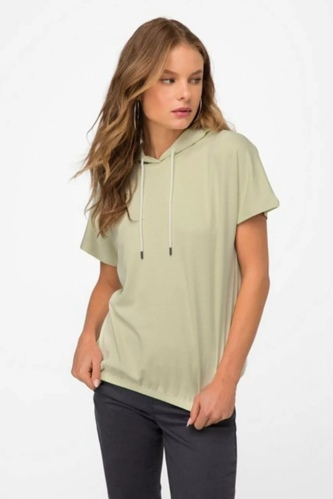 Laurasøn Sweatshirt Hoodie oversized Kapuze elastischer Saum günstig online kaufen