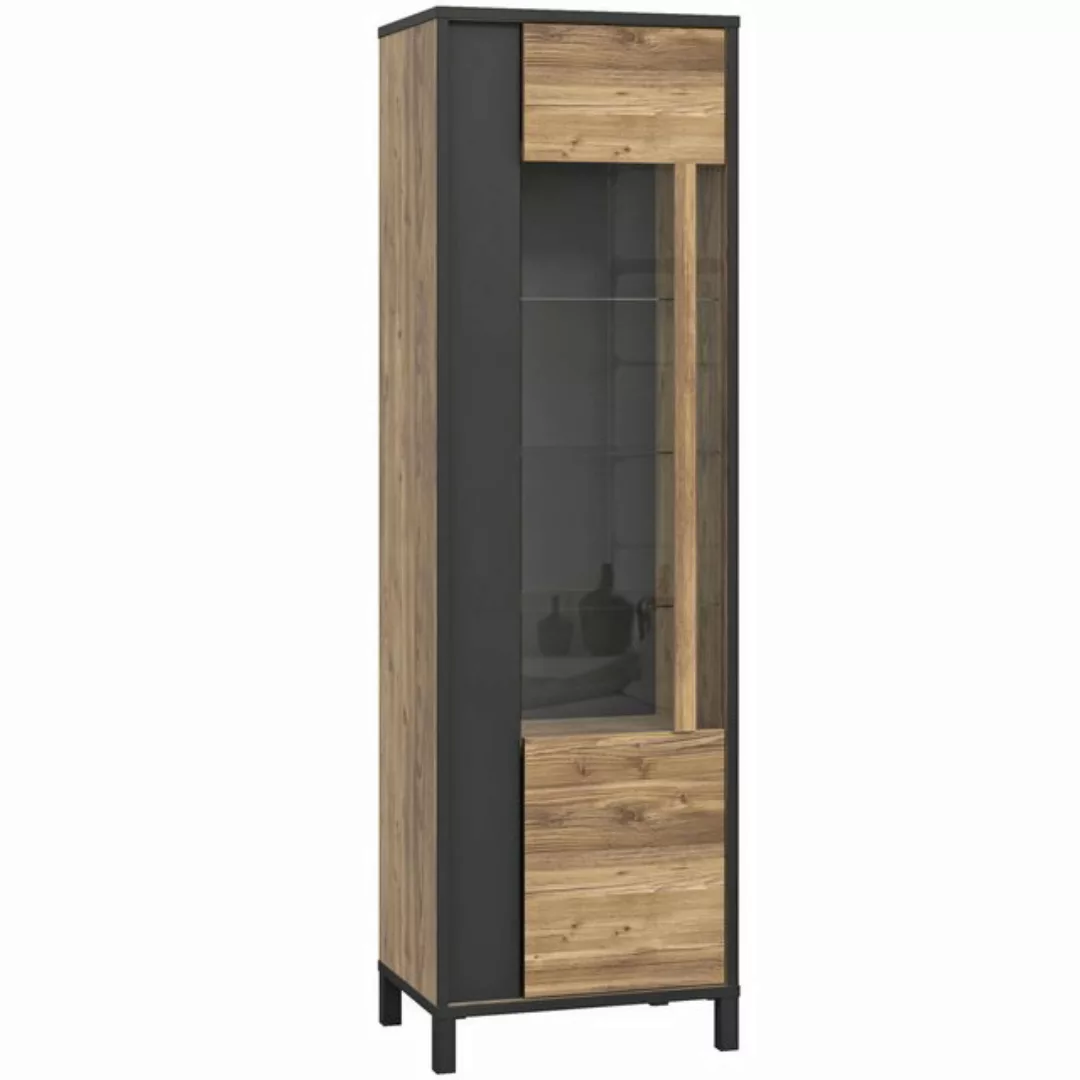 expendio Vitrine Hailey 10 Alpine Picea Nb. / schwarz 60x194x42 cm günstig online kaufen