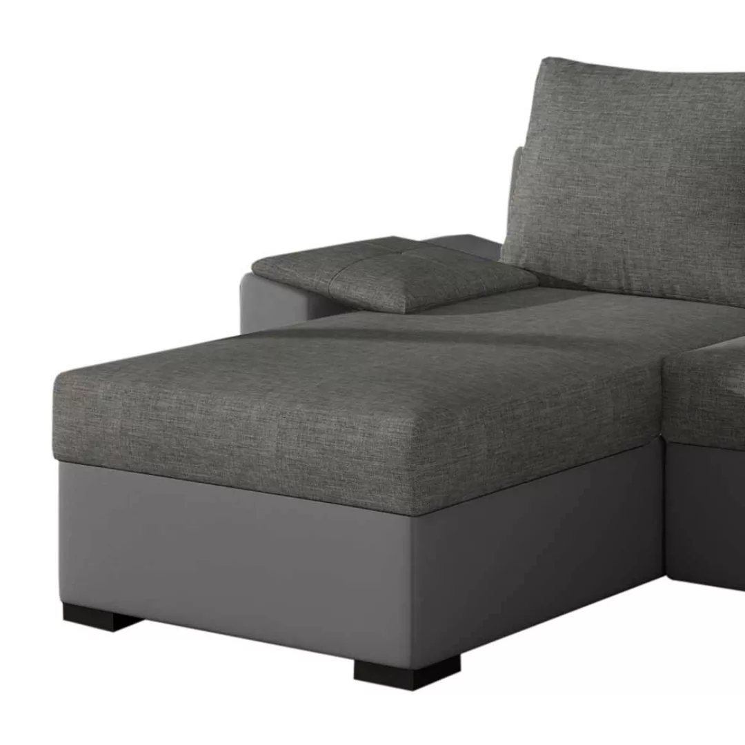 Sofaecke Ecksofa mit Schlaffunktion und Armlehnen günstig online kaufen