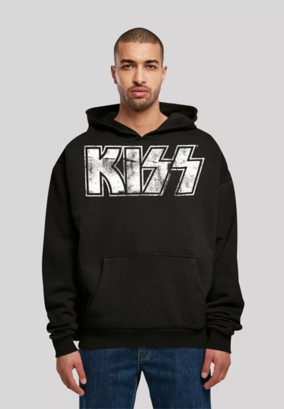 F4NT4STIC Kapuzenpullover Kiss Rock Band Vintage Logo Premium Qualität, Mus günstig online kaufen