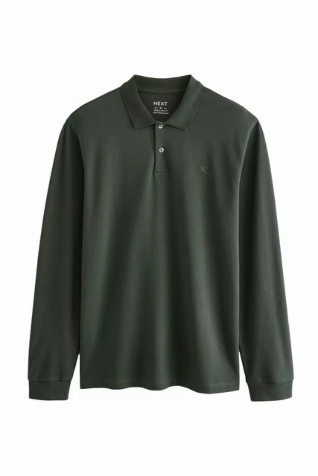 Next Langarm-Poloshirt Langärmeliges Pikee-Poloshirt (1-tlg) günstig online kaufen