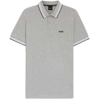 BOSS  Poloshirt Paddy Piqué Polo Shirt Silver Grey günstig online kaufen