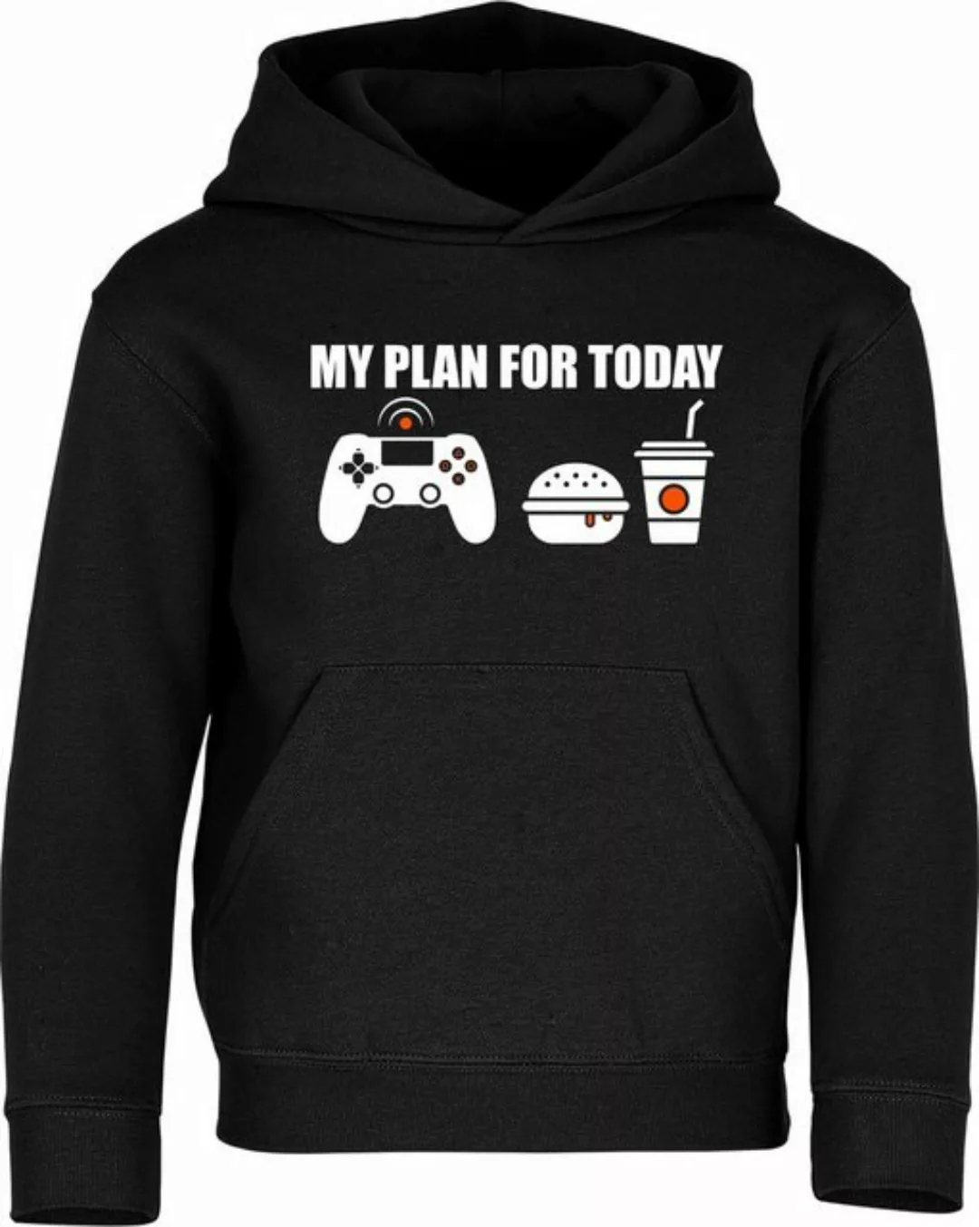 Baddery Kapuzenpullover Gamer Hoodie - My Plan for Today : Gaming, hochwert günstig online kaufen