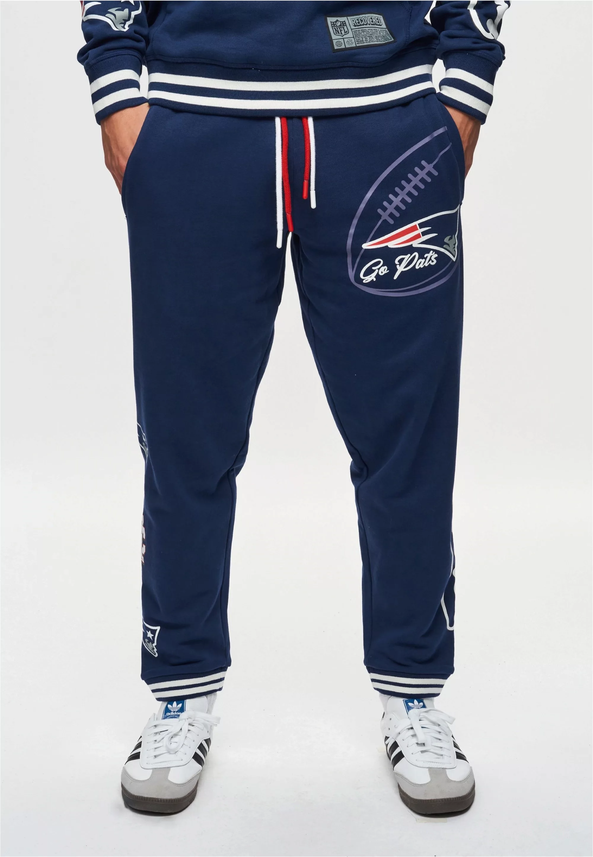 Recovered Sweathose "NFL Patriots Go Pats", im lockeren Schnitt günstig online kaufen