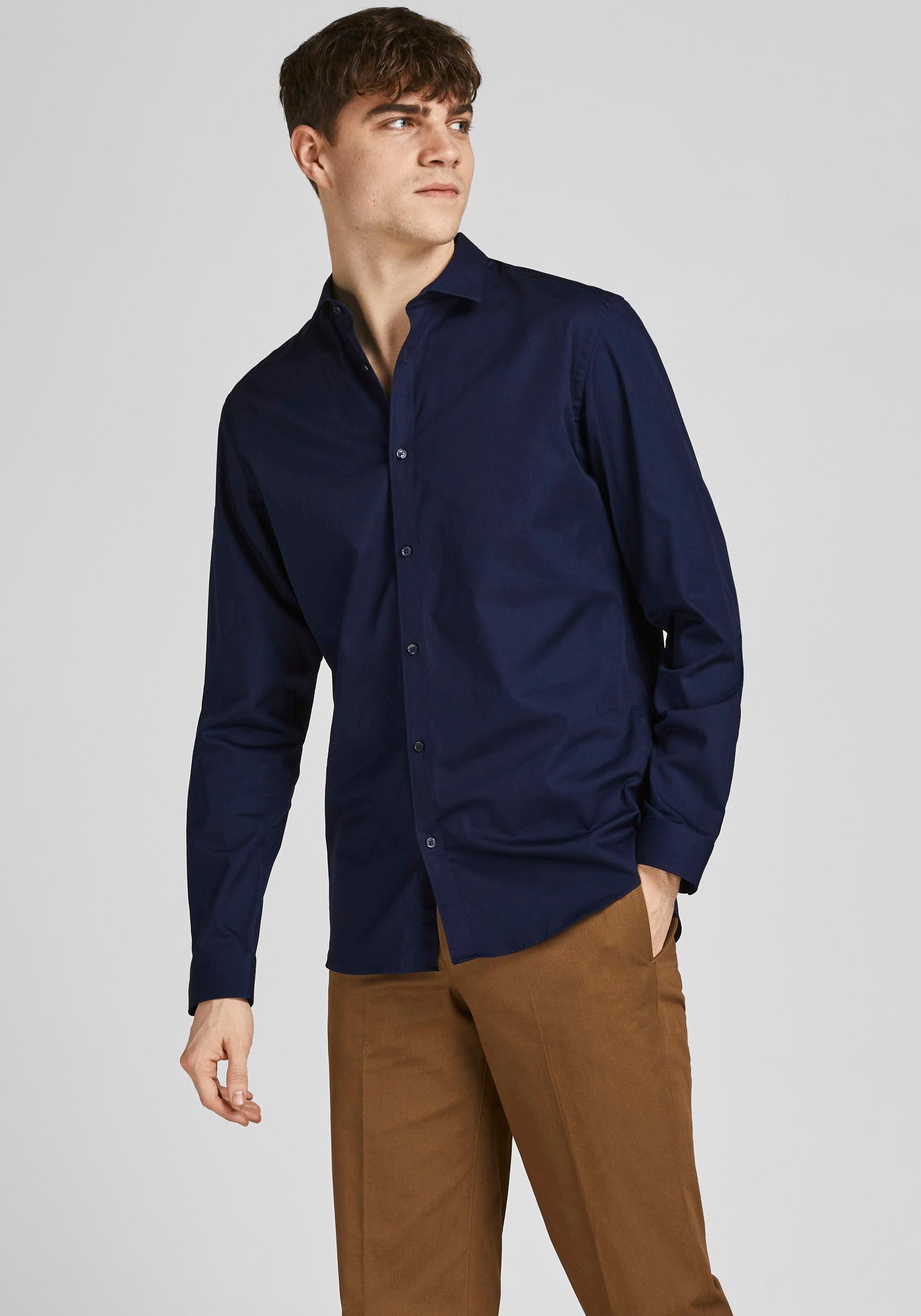 Jack & Jones Langarmhemd "CARDIFF SHIRT" günstig online kaufen