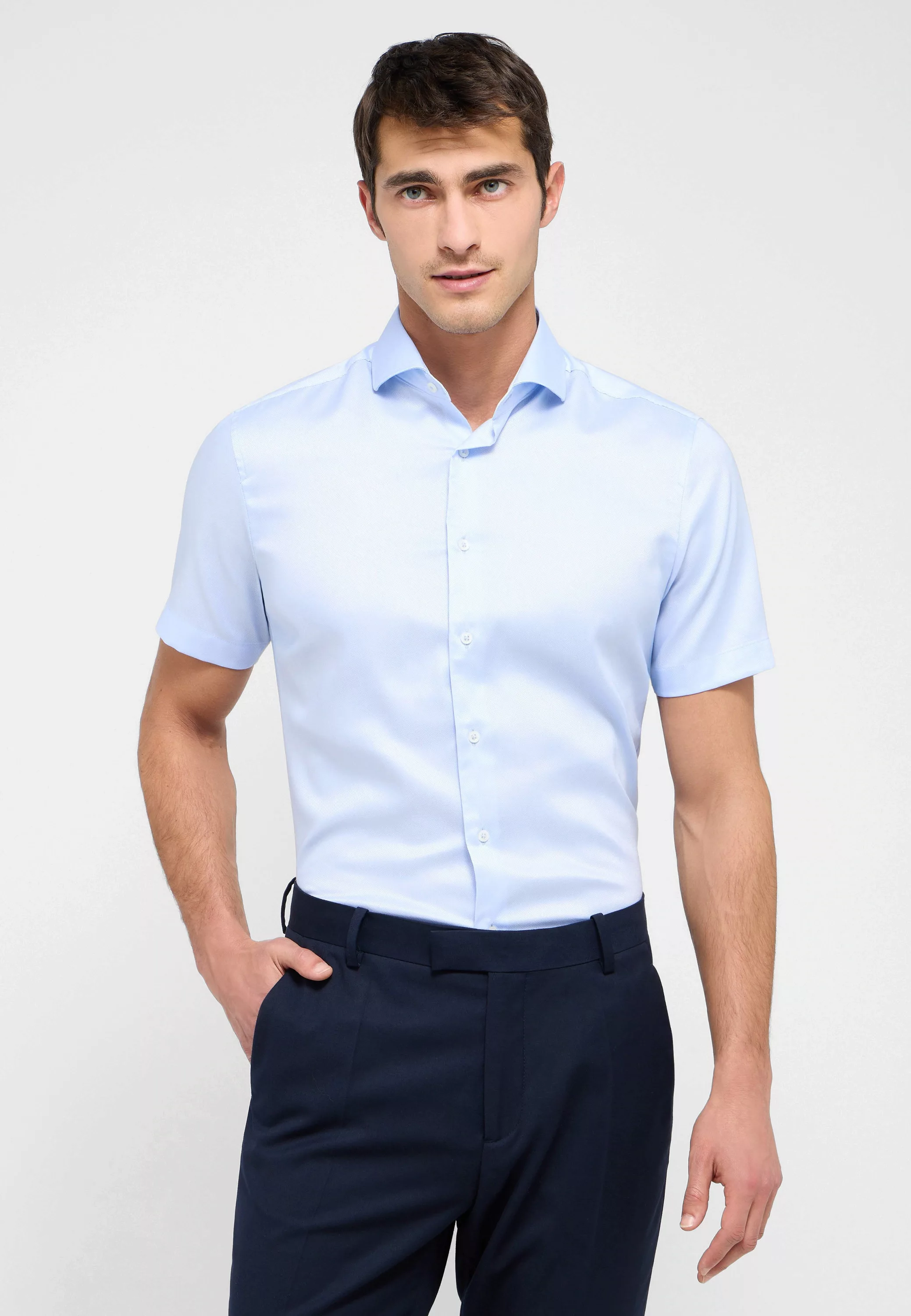 Eterna Kurzarmhemd "SLIM FIT", EASY IRON (bügelleicht) günstig online kaufen