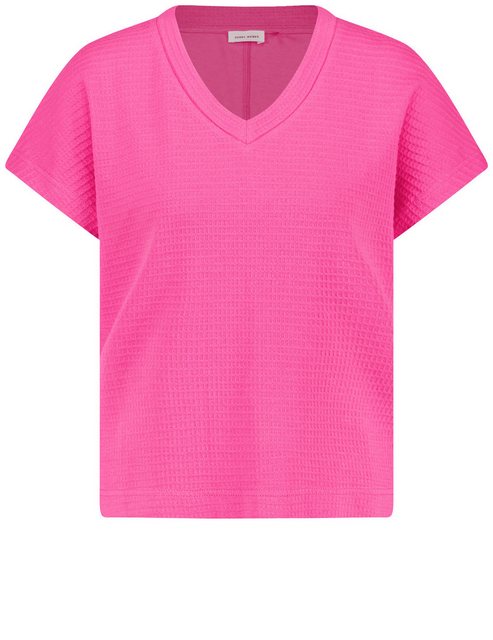 GERRY WEBER Kurzarmshirt Kurzarmshirt in Waffeloptik günstig online kaufen