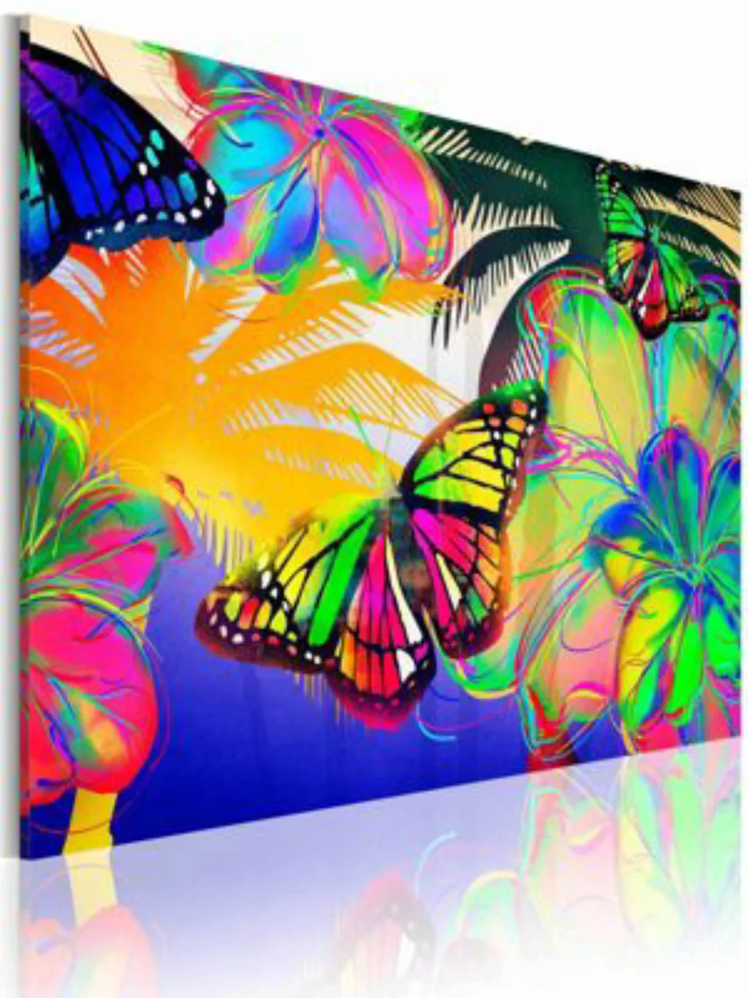 artgeist Wandbild Exotische Schmetterlinge mehrfarbig Gr. 60 x 40 günstig online kaufen