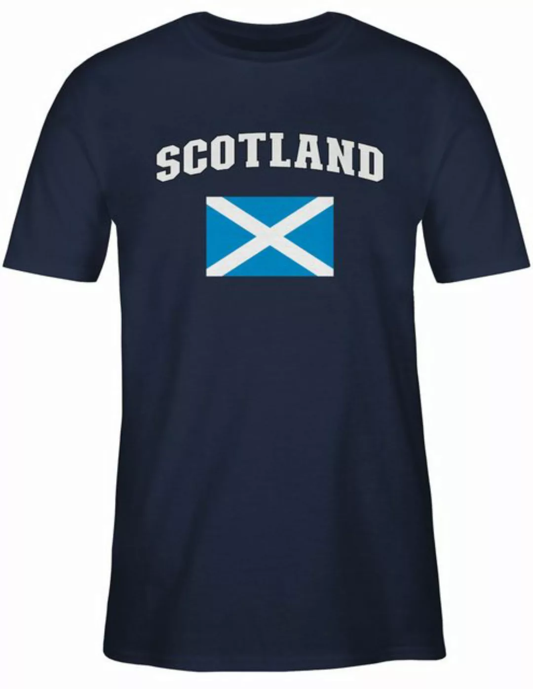 Shirtracer T-Shirt Schottland Schriftzug mit Flagge, Scots, Schottische Nat günstig online kaufen