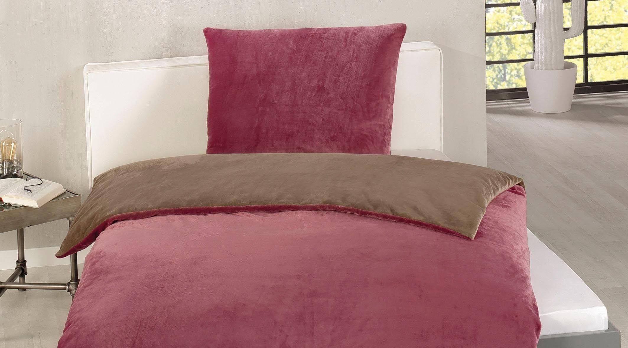 Gözze Wendebettwäsche »Superflausch in Gr. 135x200 oder 155x220 cm«, Fleece günstig online kaufen