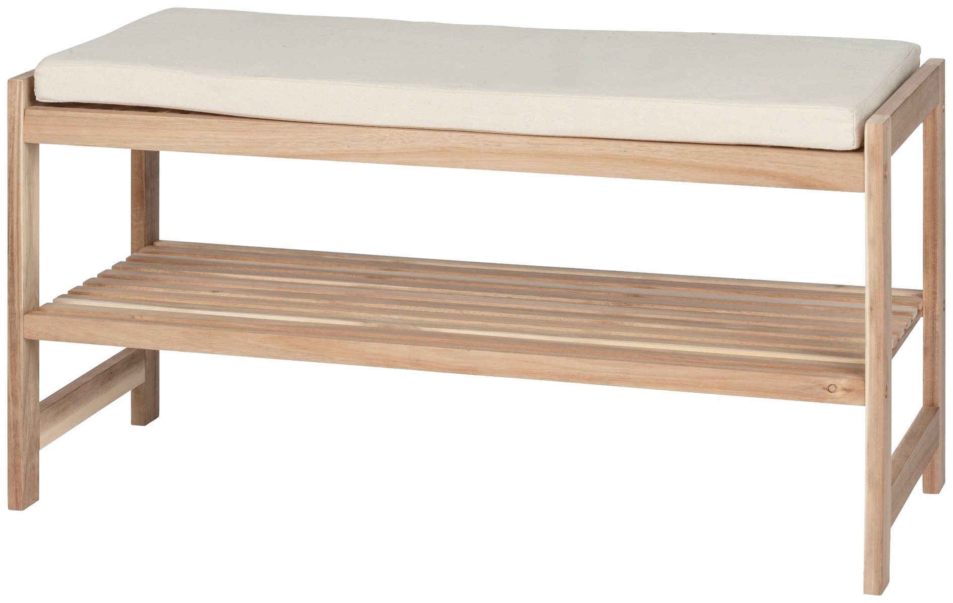 WENKO Schuhbank "Acina", BxTxH: 90x34x45 cm, aus Akazienholz günstig online kaufen