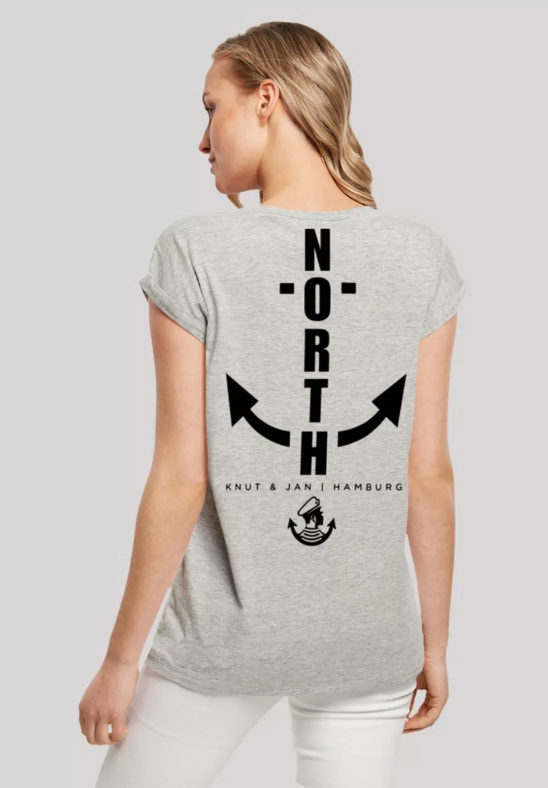 F4NT4STIC T-Shirt North Anchor Knut & Jan Hamburg Print günstig online kaufen
