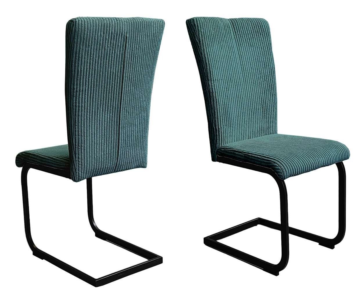 Home affaire Freischwinger "Oliver", (Set), 2 St., Cord, Stuhl belastbar bi günstig online kaufen