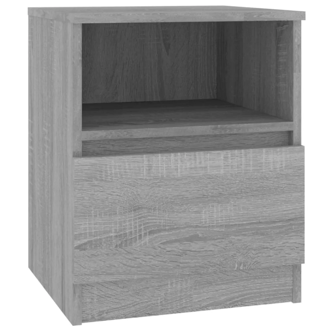 Vidaxl Nachttisch Grau Sonoma 40x40x50 Cm Holzwerkstoff günstig online kaufen