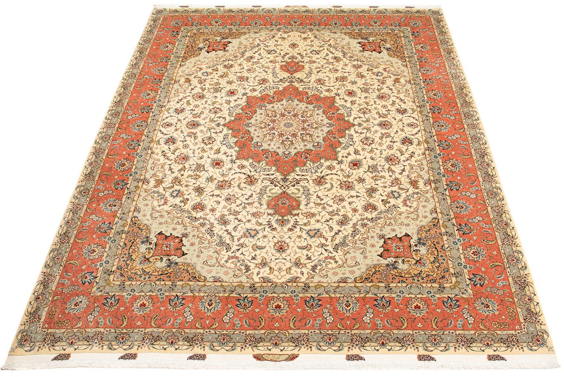 morgenland Orientteppich »Perser - Täbriz - Royal - 387 x 307 cm - braun«, günstig online kaufen
