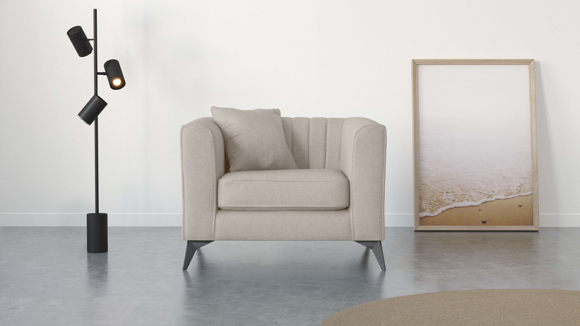 Places of Style Sessel »MATTHEW Loungesessel, Maße B/T/H: 99/86/74 cm«, inc günstig online kaufen