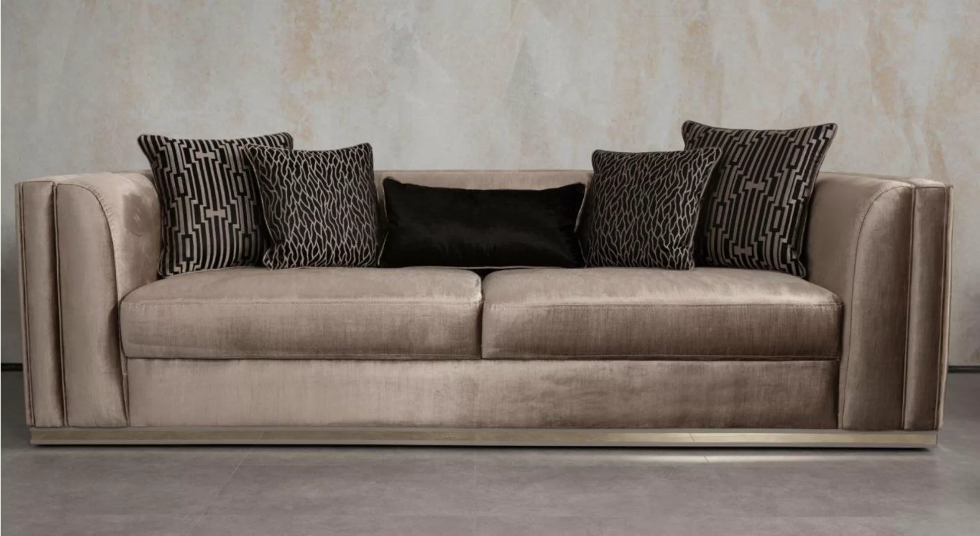 JVmoebel Sofa, Sofa 3 Sitzer Couch Holz möbel Sofas Couch italienischer Sti günstig online kaufen