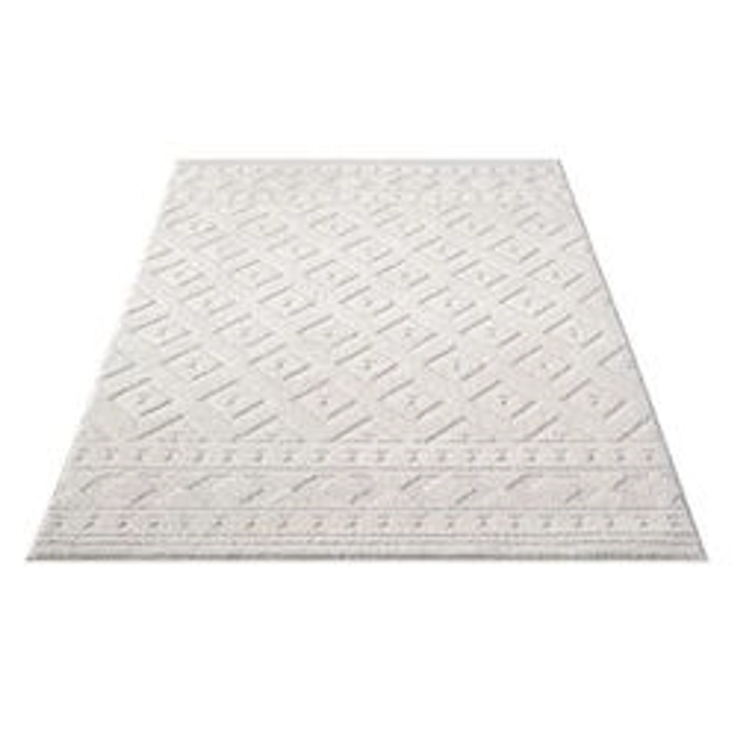 payé Teppich Ello 9999 Boho Flachflor 160x230 cm Cream günstig online kaufen