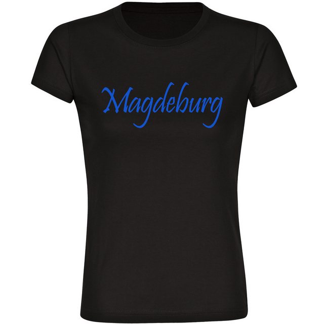 multifanshop T-Shirt Damen Magdeburg - Schriftzug - Frauen günstig online kaufen