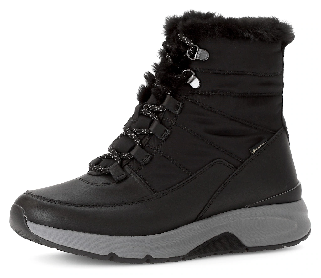 Gabor Rollingsoft Winterboots, Keilabsatz, Schnürboots, Outdoorsch, Ösen, B günstig online kaufen