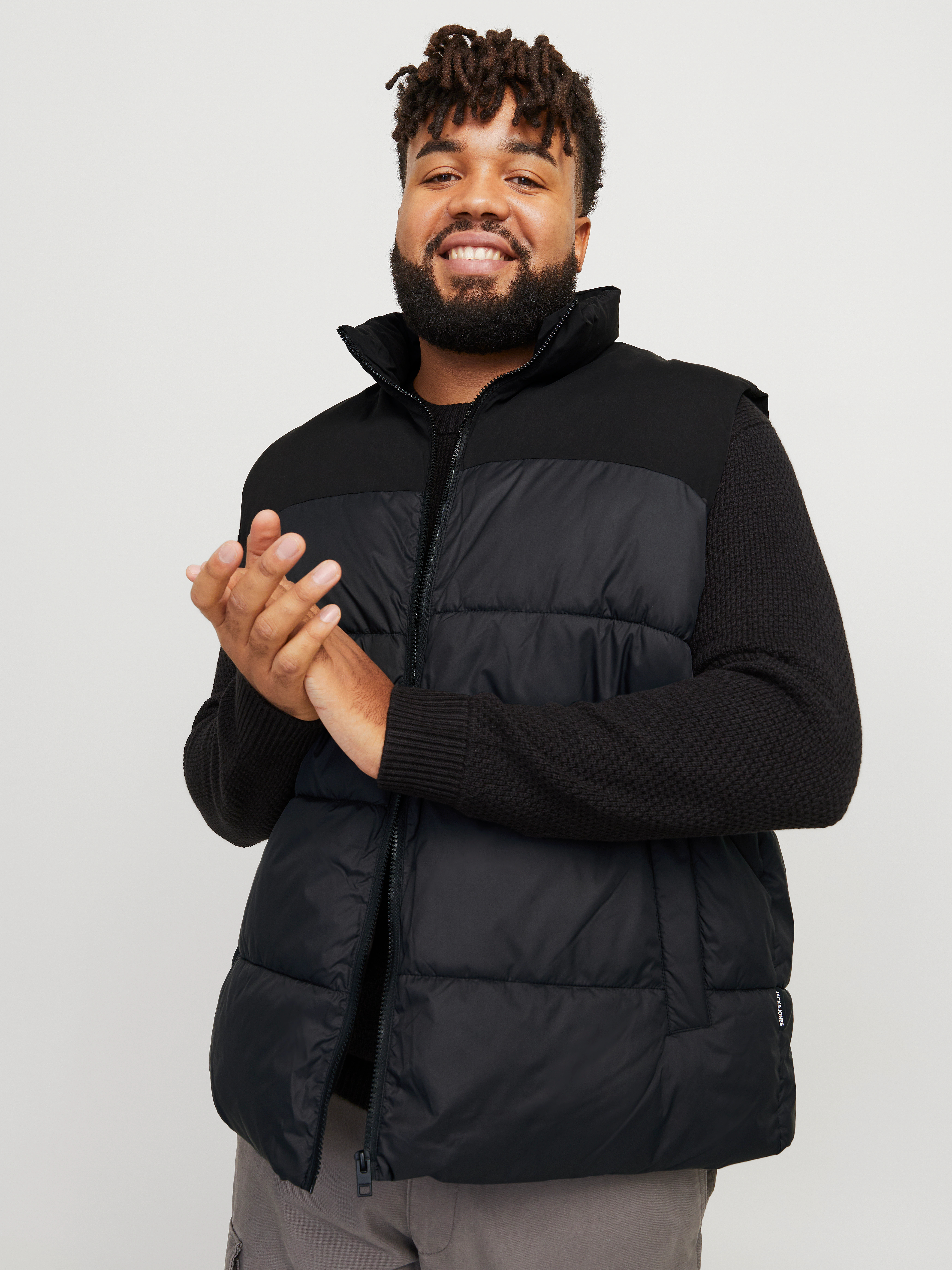 Jack & Jones PlusSize Steppweste "JJMOON BODYWARMER STAND COLLAR PLS" günstig online kaufen