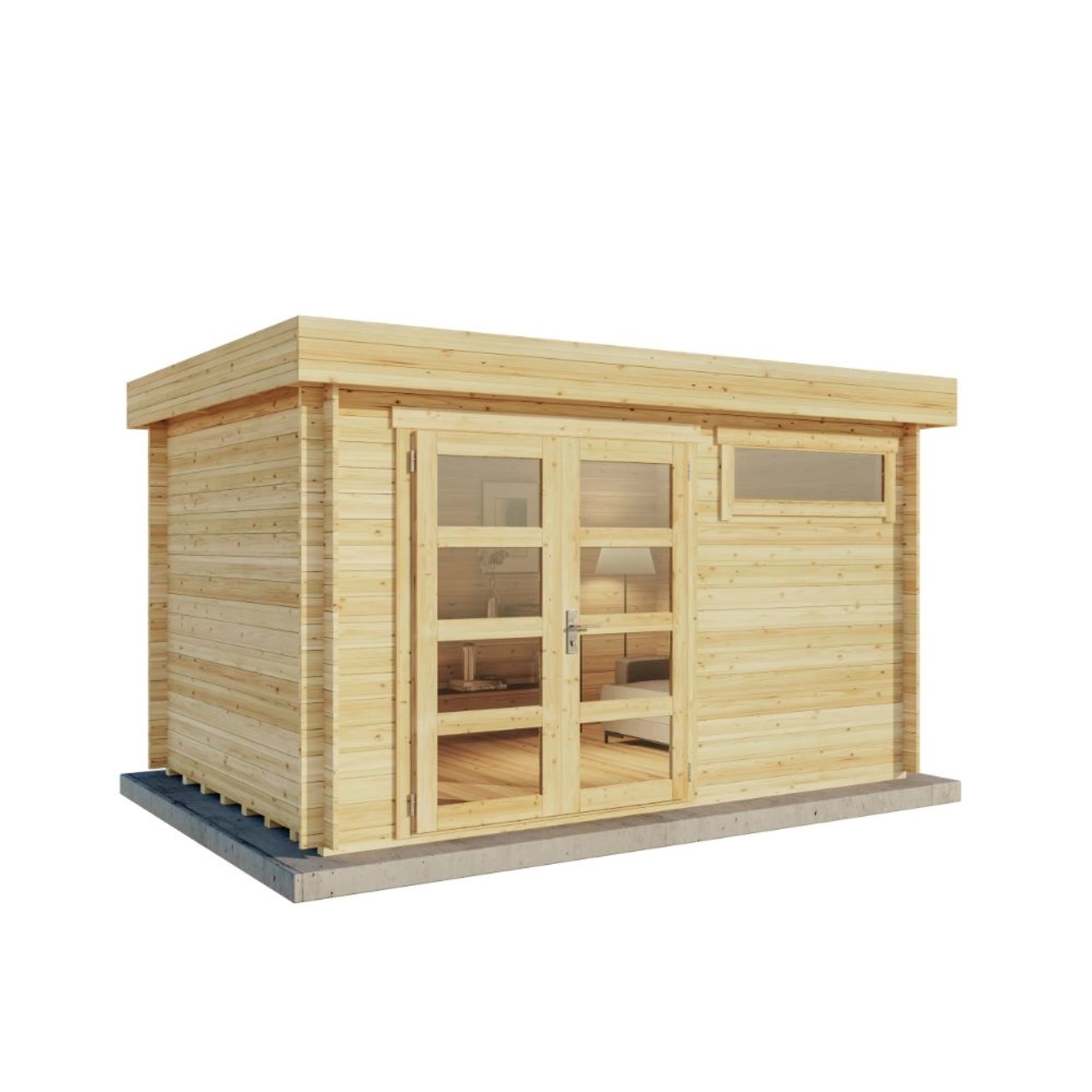Alpholz Gartenhaus Holz Set - Leandro-28, günstig online kaufen