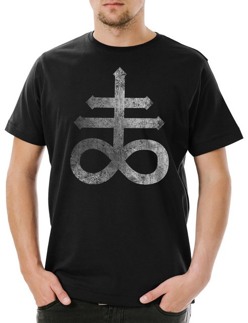 Urban Backwoods Print-Shirt Leviathan Cross Herren T-Shirt Kreuz SulSymbol günstig online kaufen