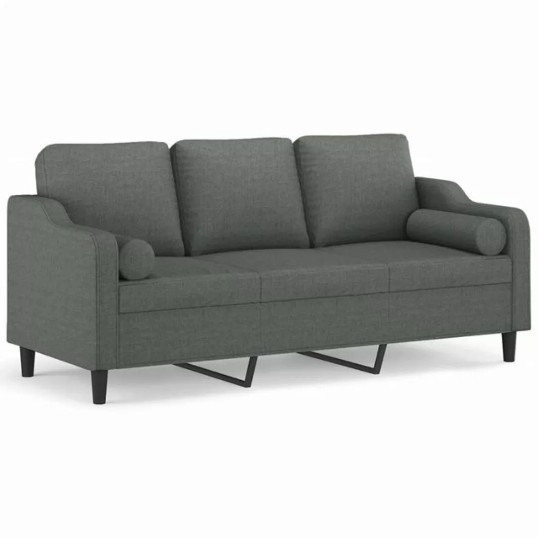 vidaXL Sofa Sofa mit Zierkissen Stoff, 180 cm, 3-Sitzer günstig online kaufen