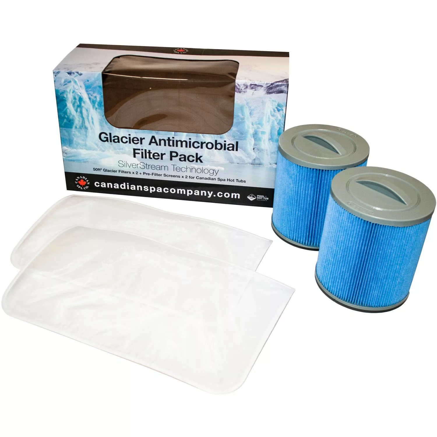 Canadian Spa Filterset für Acryl-Pools 2 Glacier Filter & 2 Vorfilter günstig online kaufen