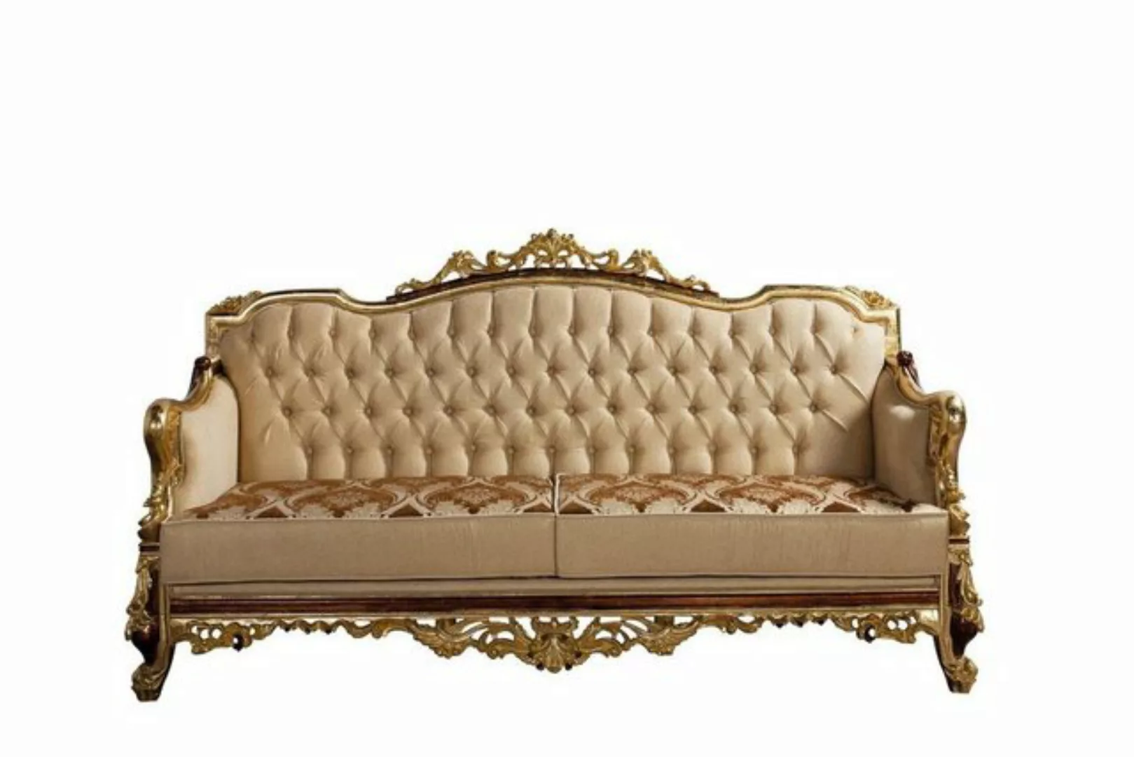 JVmoebel Sofa, Sofagarnitur Couch Barock Rokoko Couchen Textil Chesterfield günstig online kaufen