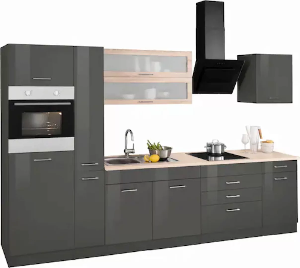KOCHSTATION Küchenzeile »KS-Utah«, mit E-Geräten, Breite 320 cm günstig online kaufen