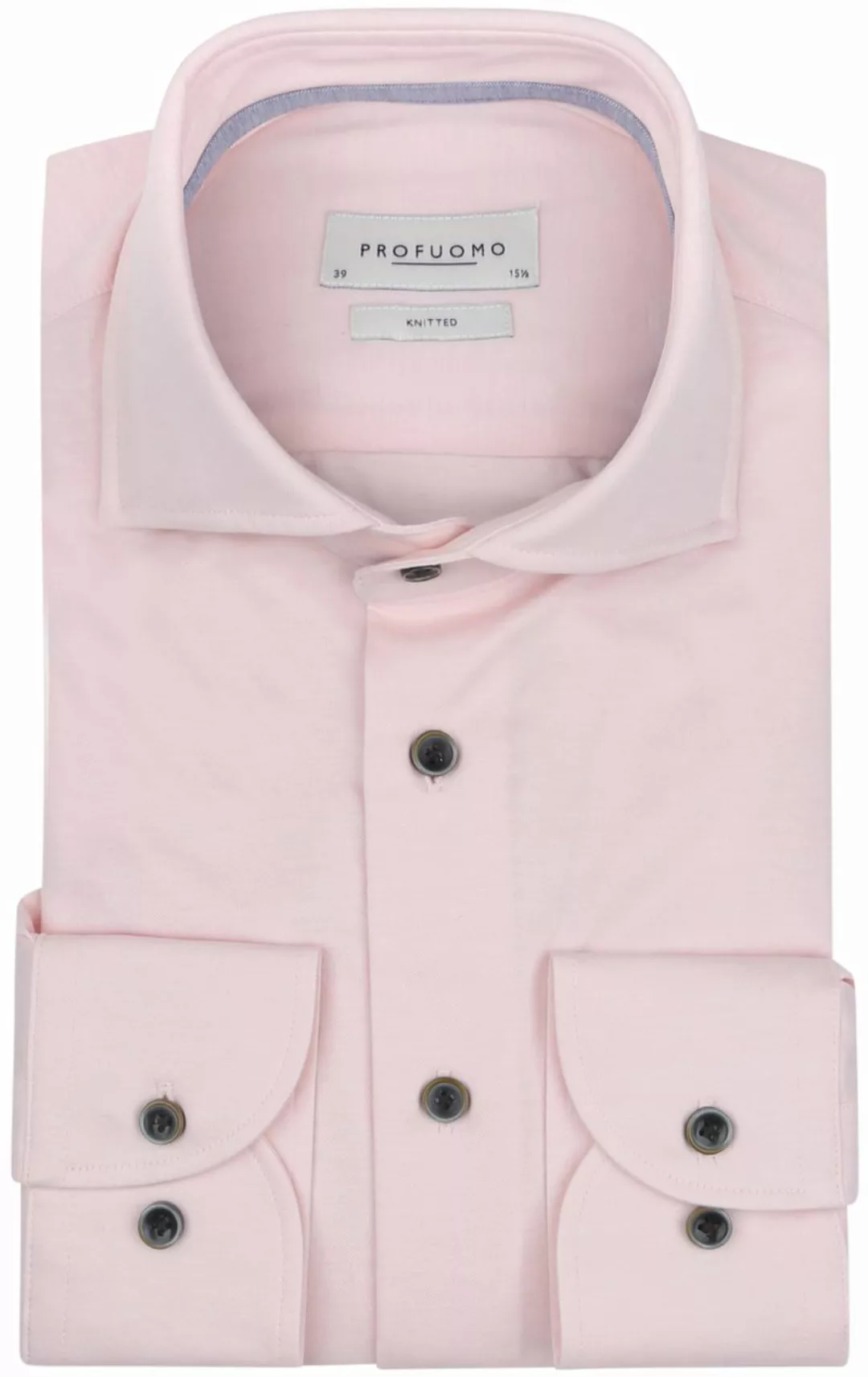 Profuomo Hemd Single Jersey Rosa - Größe 42 günstig online kaufen