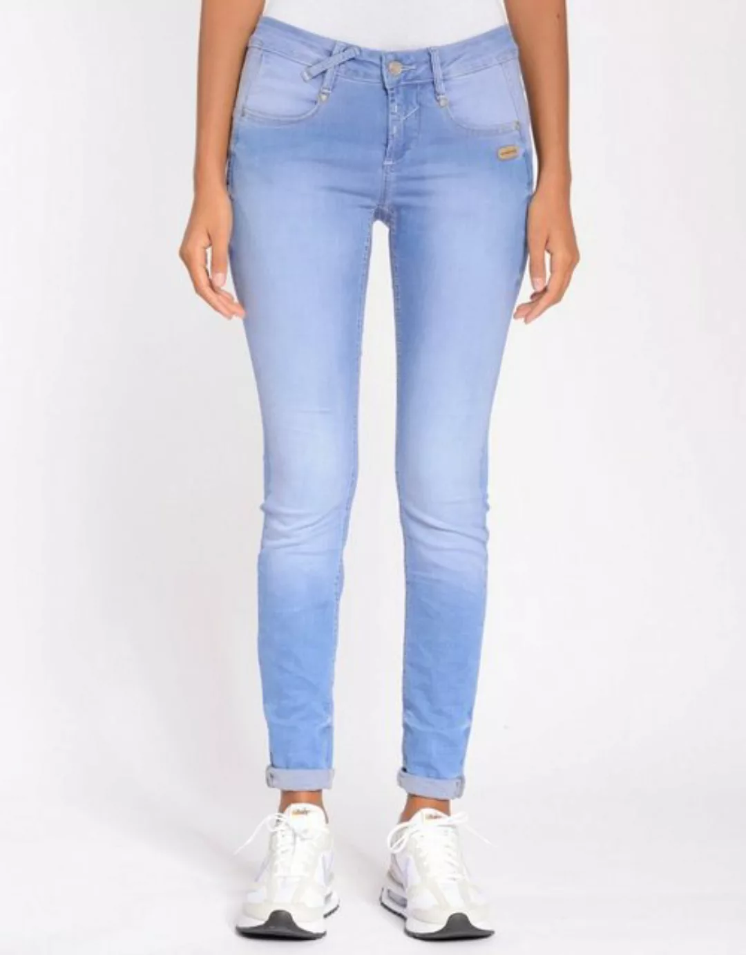 GANG Skinny-fit-Jeans 94NELE mit Stretch und seitlichen Dreieckseinsätzen günstig online kaufen